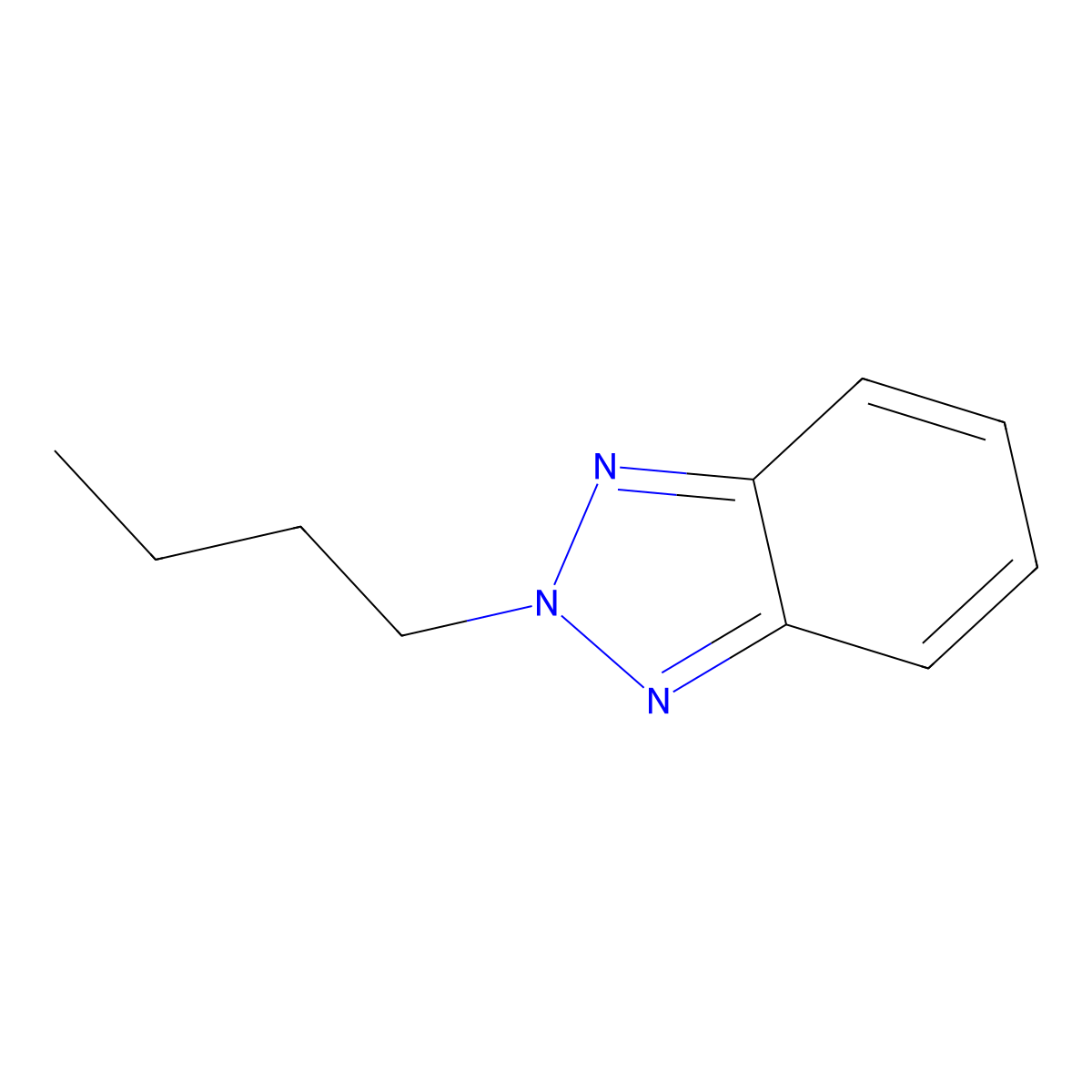 2-Butyl-2H-benzo[d][1,2,3]triazole molecular structure, CAS 16584-01-3