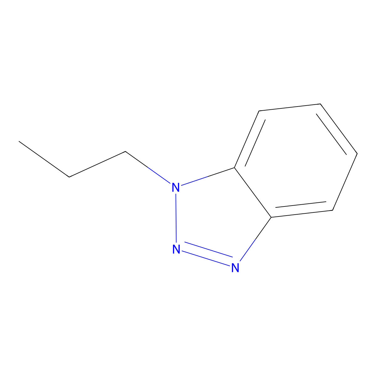 1-Propyl-1H-1,2,3-benzotriazole molecular structure, CAS 16584-02-4