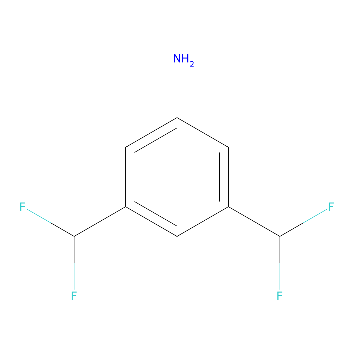 3,5-Bis(difluoromethyl)aniline molecular structure, CAS 1658423-63-2