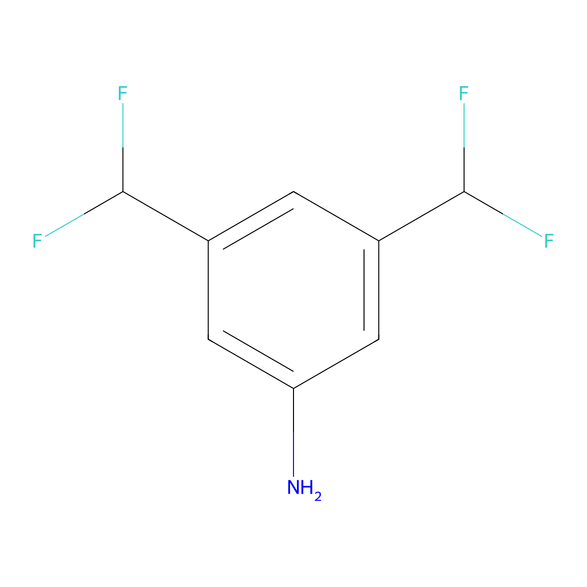 3,5-Bis(difluoromethyl)aniline molecular structure, CAS 1658423-63-2