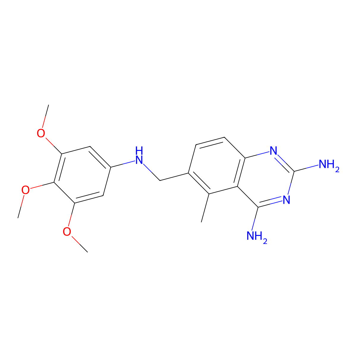 Trimetrexate molecular structure, CAS 1658520-97-8