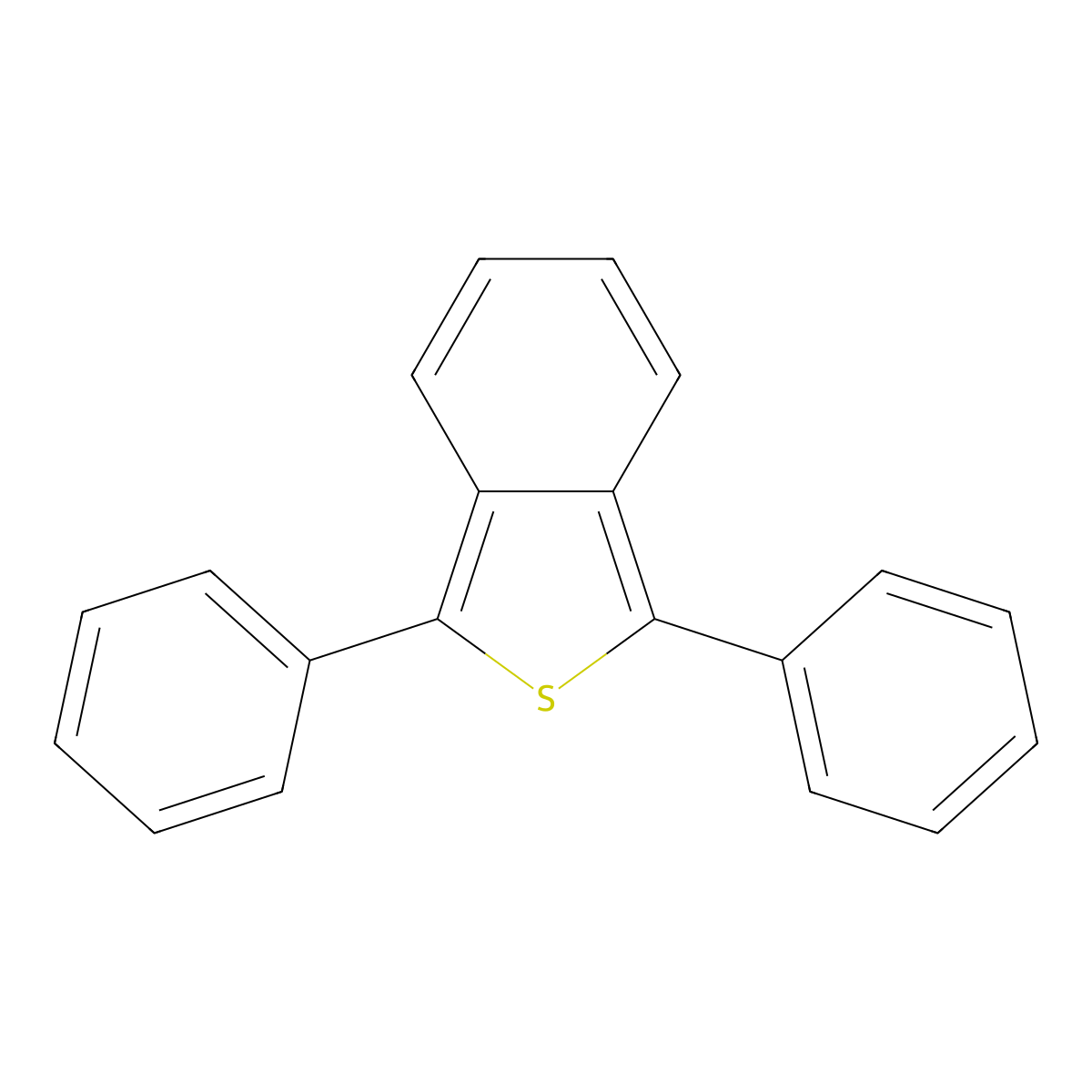 1,3-Diphenylisobenzothiophene molecular structure, CAS 16587-39-6