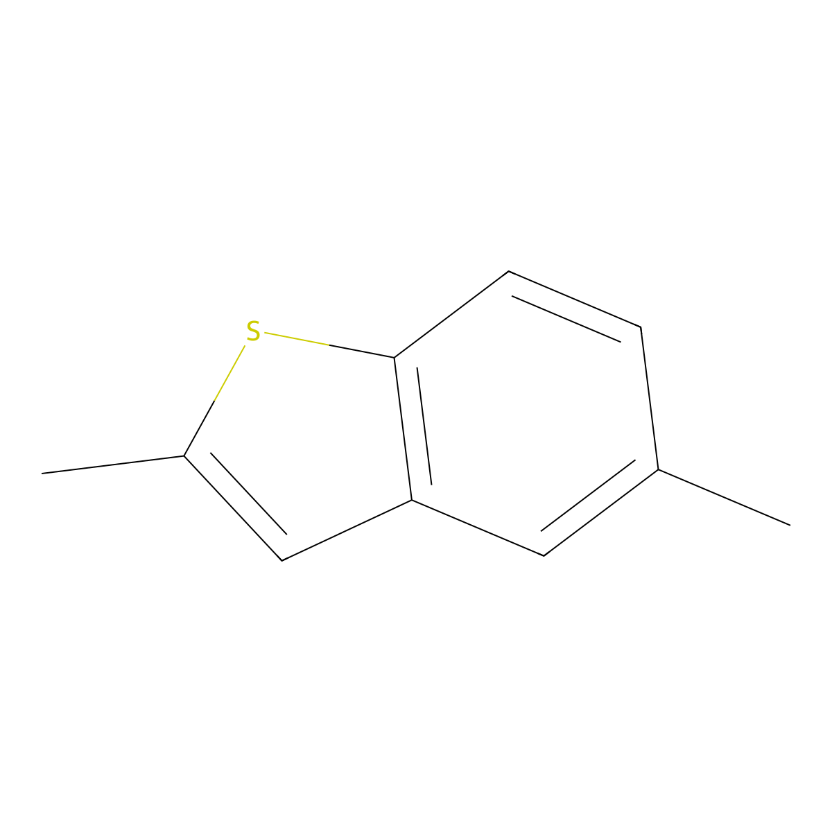 2,5-Dimethyl-1-benzothiophene molecular structure, CAS 16587-48-7