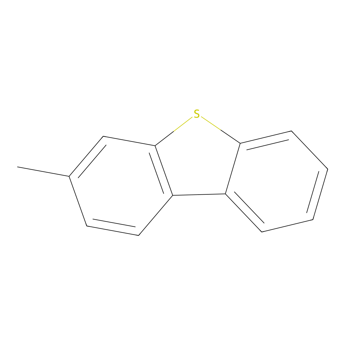 3-Methyldibenzothiophene molecular structure, CAS 16587-52-3
