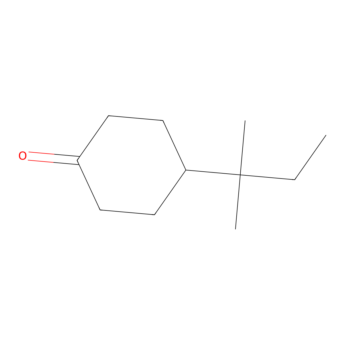 4-tert-Pentylcyclohexanone molecular structure, CAS 16587-71-6