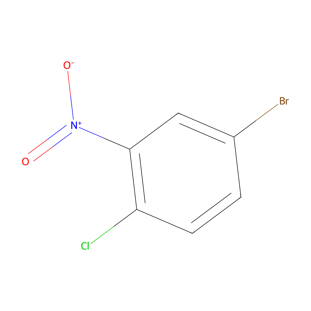 5-Bromo-2-chloronitrobenzene molecular structure, CAS 16588-24-2