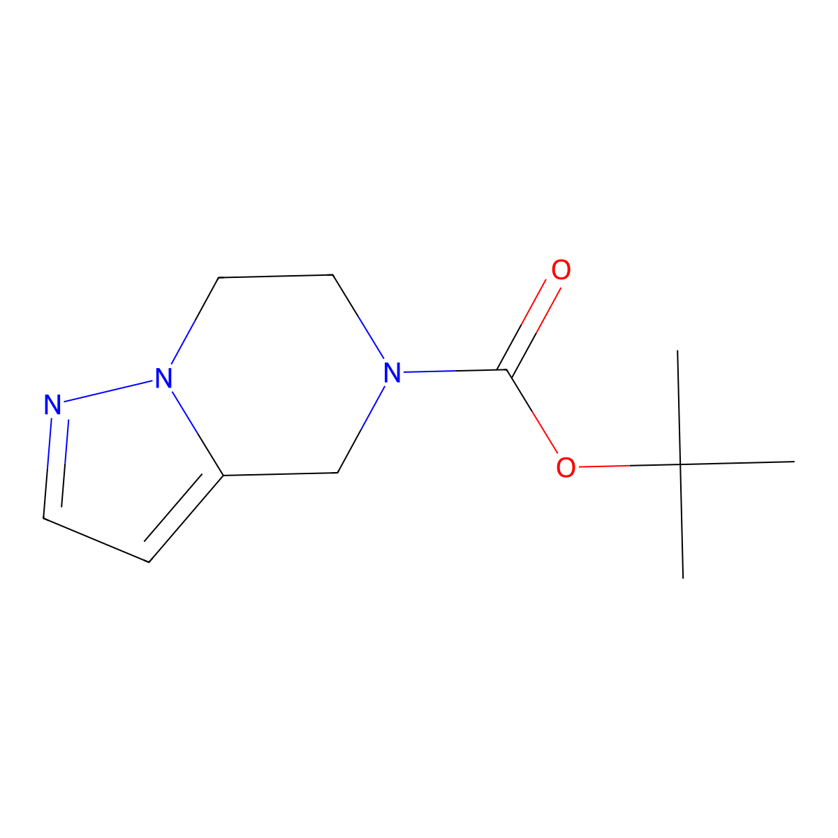 5-Boc-4,5,6,7-tetrahydro-pyrazolo[1,5-A]pyrazine molecular structure, CAS 165894-06-4