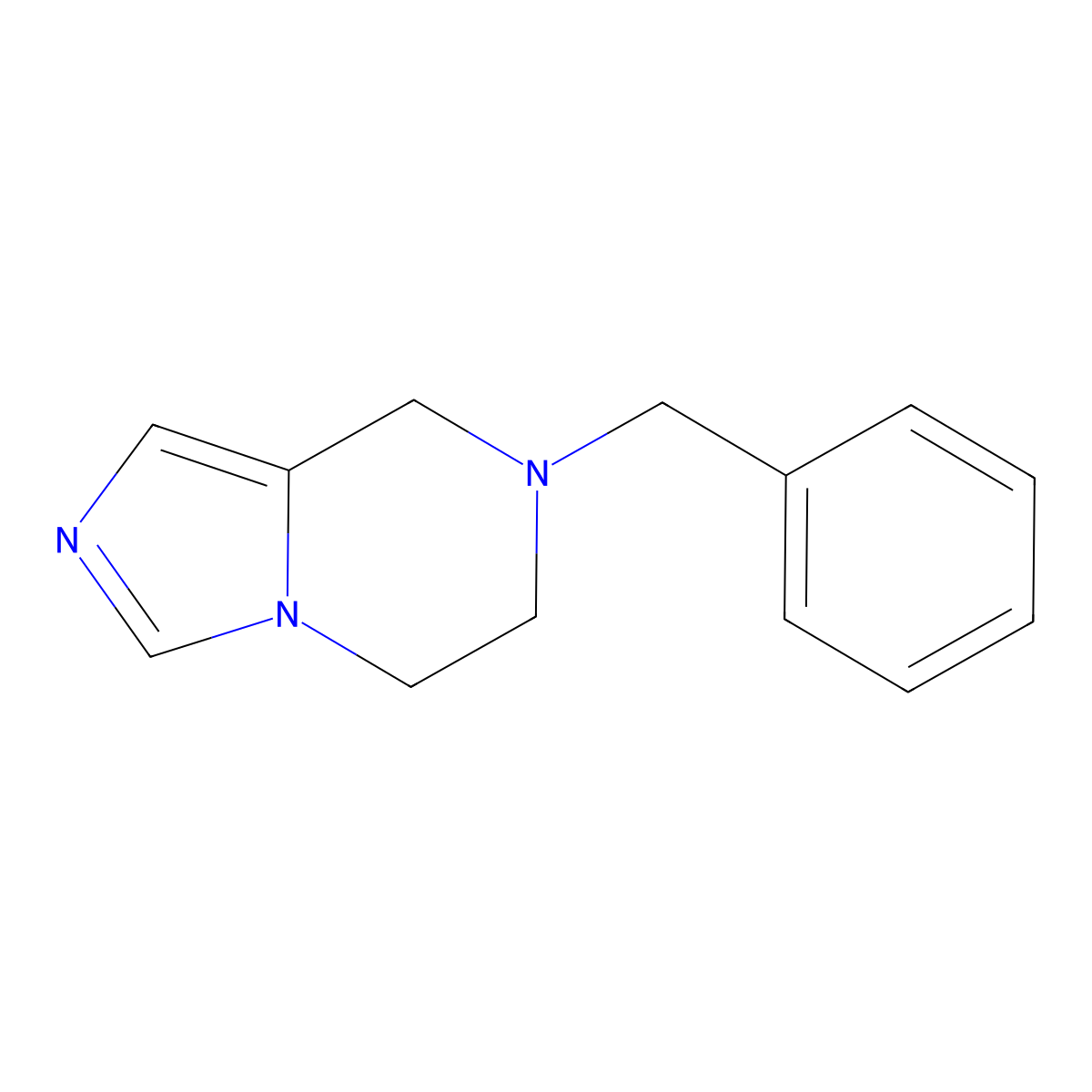 7-Benzyl-5,6,7,8-tetrahydroimidazo[1,5-a]pyrazine molecular structure, CAS 165894-09-7