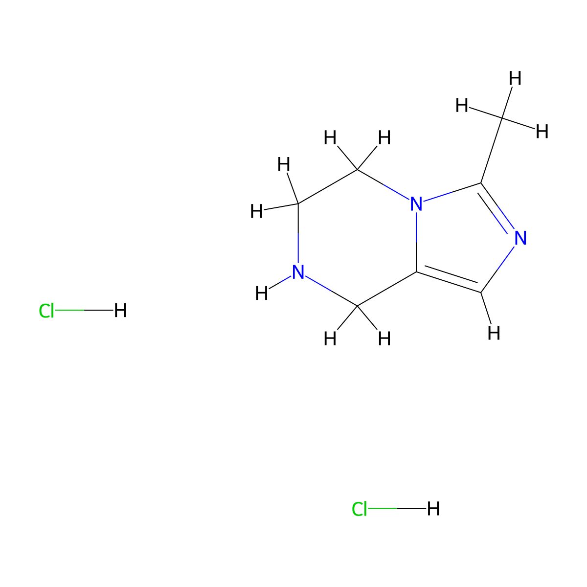 3-Methyl-5,6,7,8-tetrahydroimidazo[1,5-a]pyrazine dihydrochloride molecular structure, CAS 165894-23-5