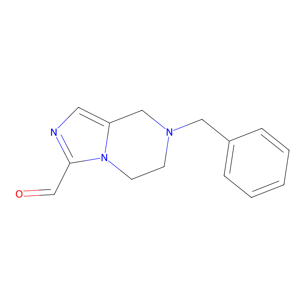 7-Benzyl-5,6,7,8-tetrahydroimidazo[1,5-A]pyrazine-3-carbaldehyde molecular structure, CAS 165894-25-7