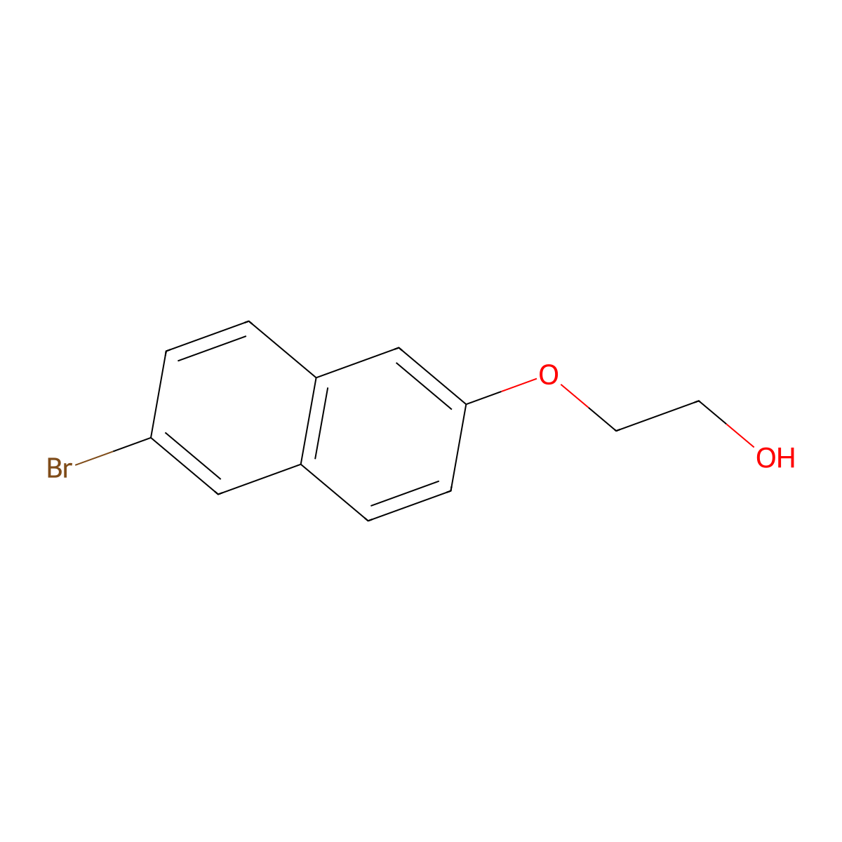 2-[(6-Bromonaphthalen-2-yl)oxy]ethan-1-ol molecular structure, CAS 165899-54-7