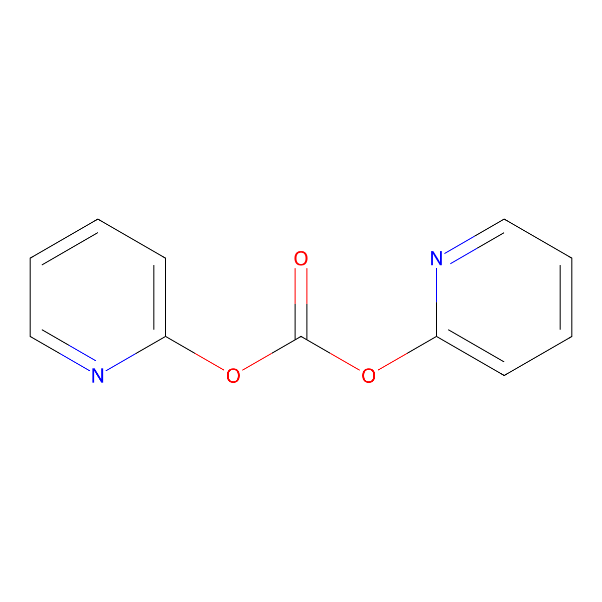 Carbonic acid di-2-pyridyl ester molecular structure, CAS 1659-31-0