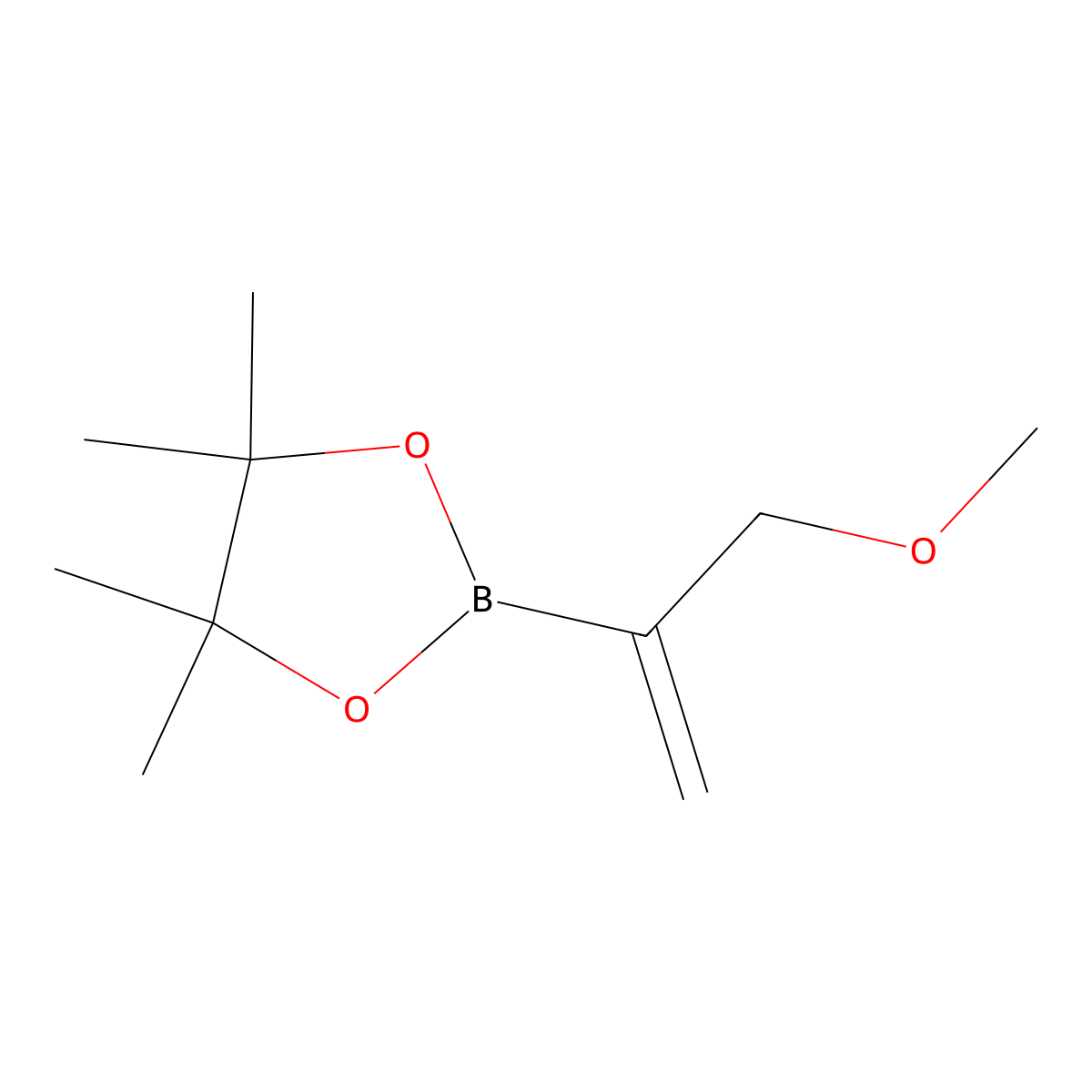 2-(3-Methoxyprop-1-en-2-yl)-4,4,5,5-tetramethyl-1,3,2-dioxaborolane molecular structure, CAS 165904-29-0