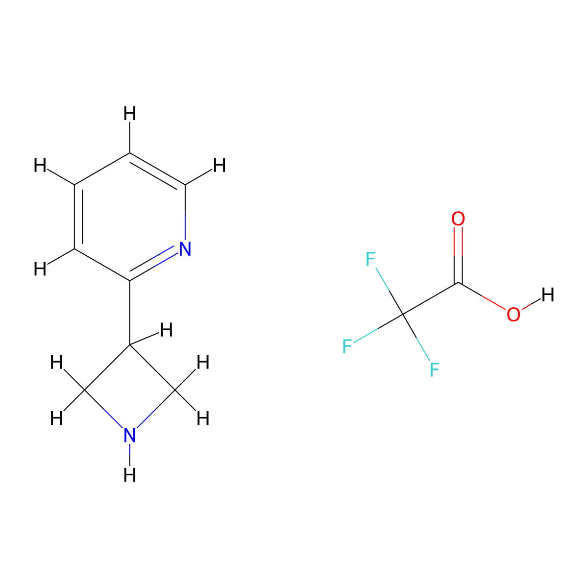 2-(Azetidin-3-yl)pyridine 2,2,2-trifluoroacetate molecular structure, CAS 1659301-72-0