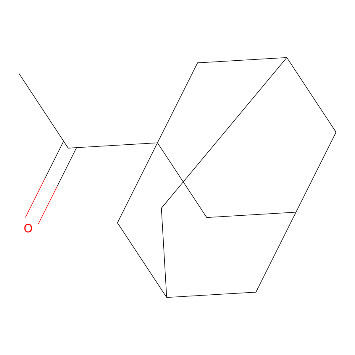 Methyl tricyclo(3.3.1.13,7)dec-1-yl ketone molecular structure, CAS 1660-04-4