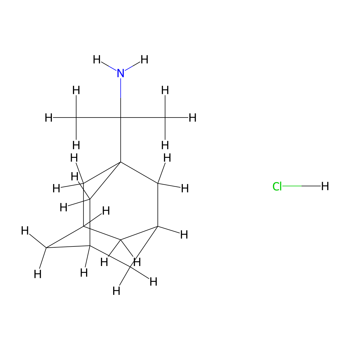 [1-(1-Adamantyl)-1-methylethyl]amine hydrochloride molecular structure, CAS 1660-17-9