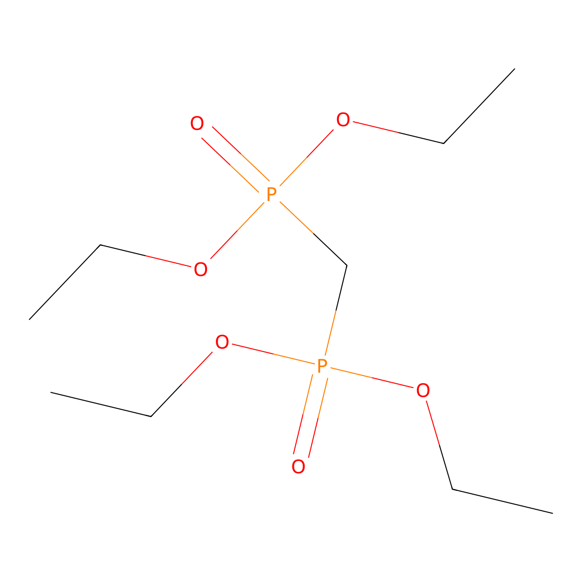 Tetraethyl methylenediphosphonate molecular structure, CAS 1660-94-2