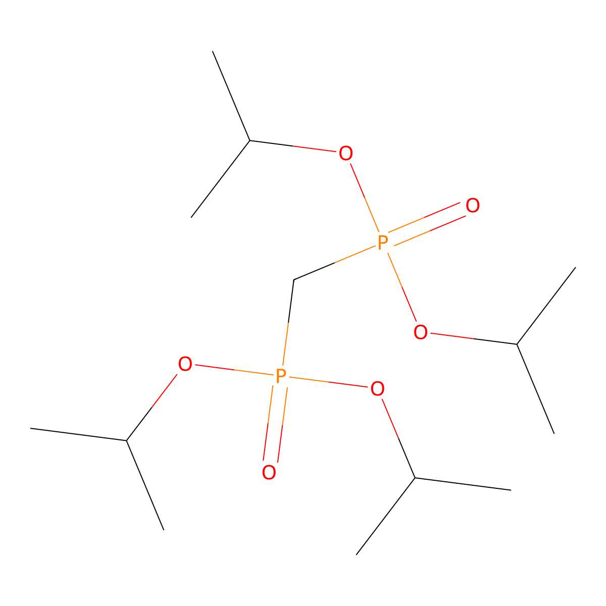 Tetraisopropyl methylenediphosphonate molecular structure, CAS 1660-95-3