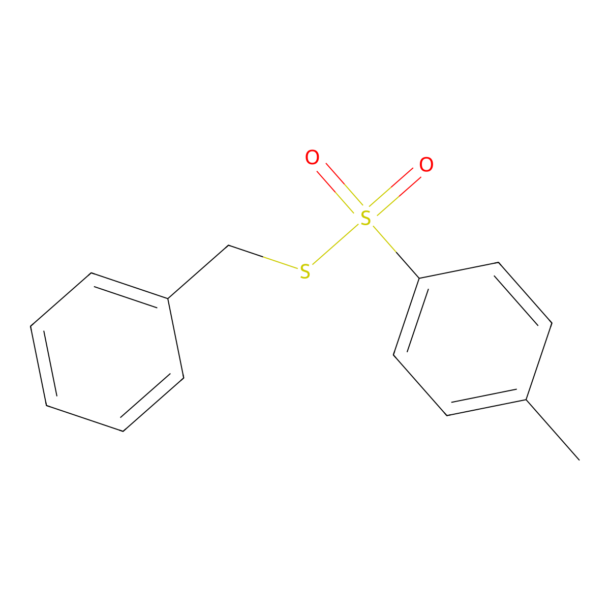 S-Benzyl 4-methylbenzenesulfonothioate molecular structure, CAS 16601-02-8
