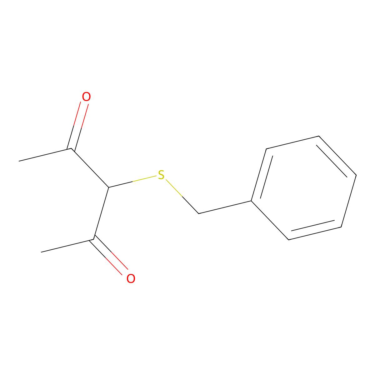 3-(Benzylsulfanyl)pentane-2,4-dione molecular structure, CAS 16601-30-2
