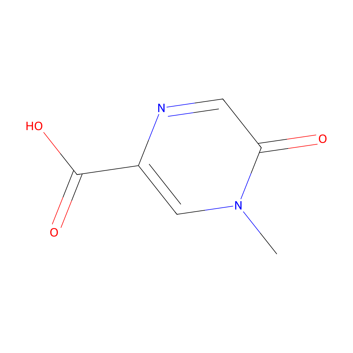 4-Methyl-5-oxo-4,5-dihydropyrazine-2-carboxylic acid molecular structure, CAS 1660118-47-7