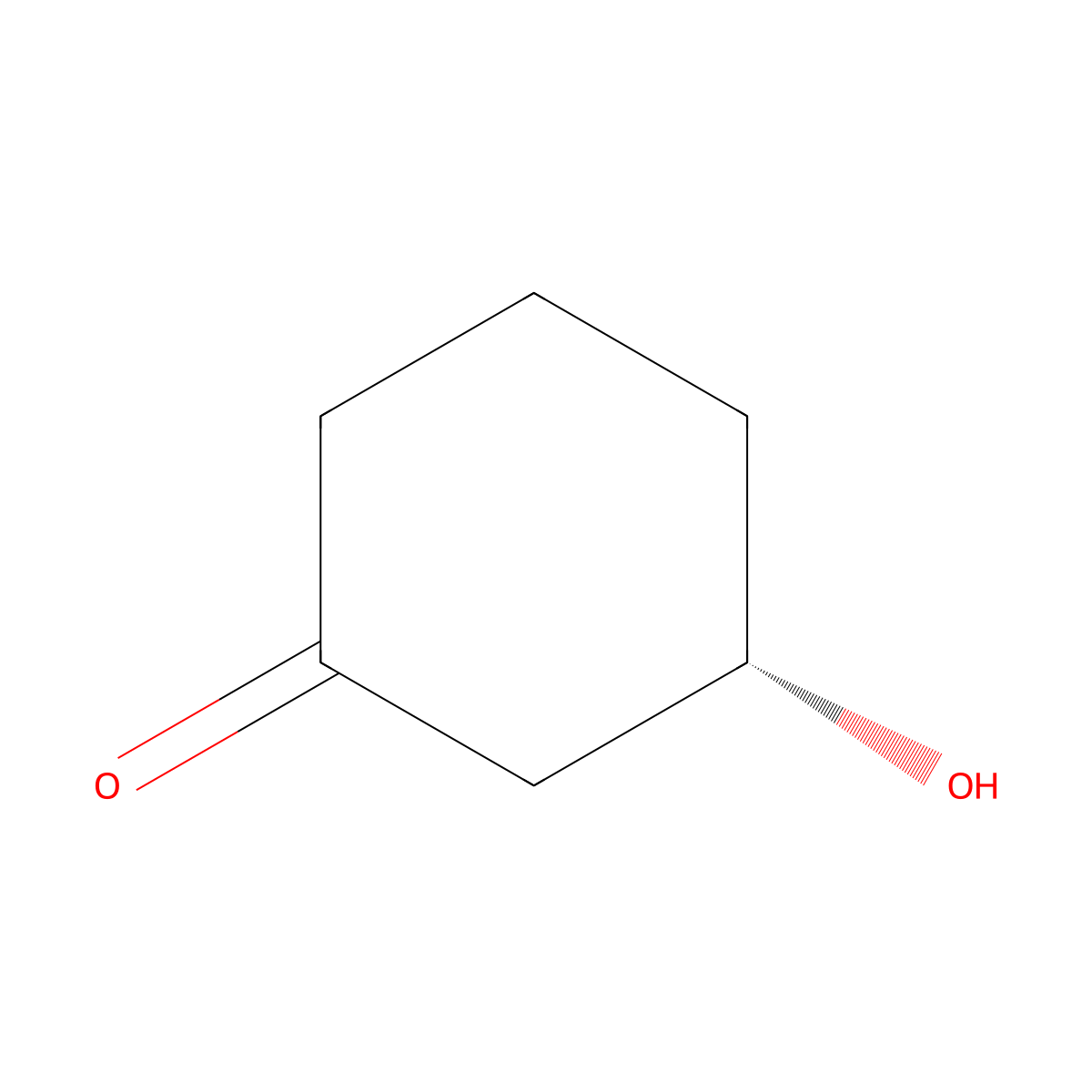 (S)-3-hydroxycyclohexanone molecular structure, CAS 166019-39-2