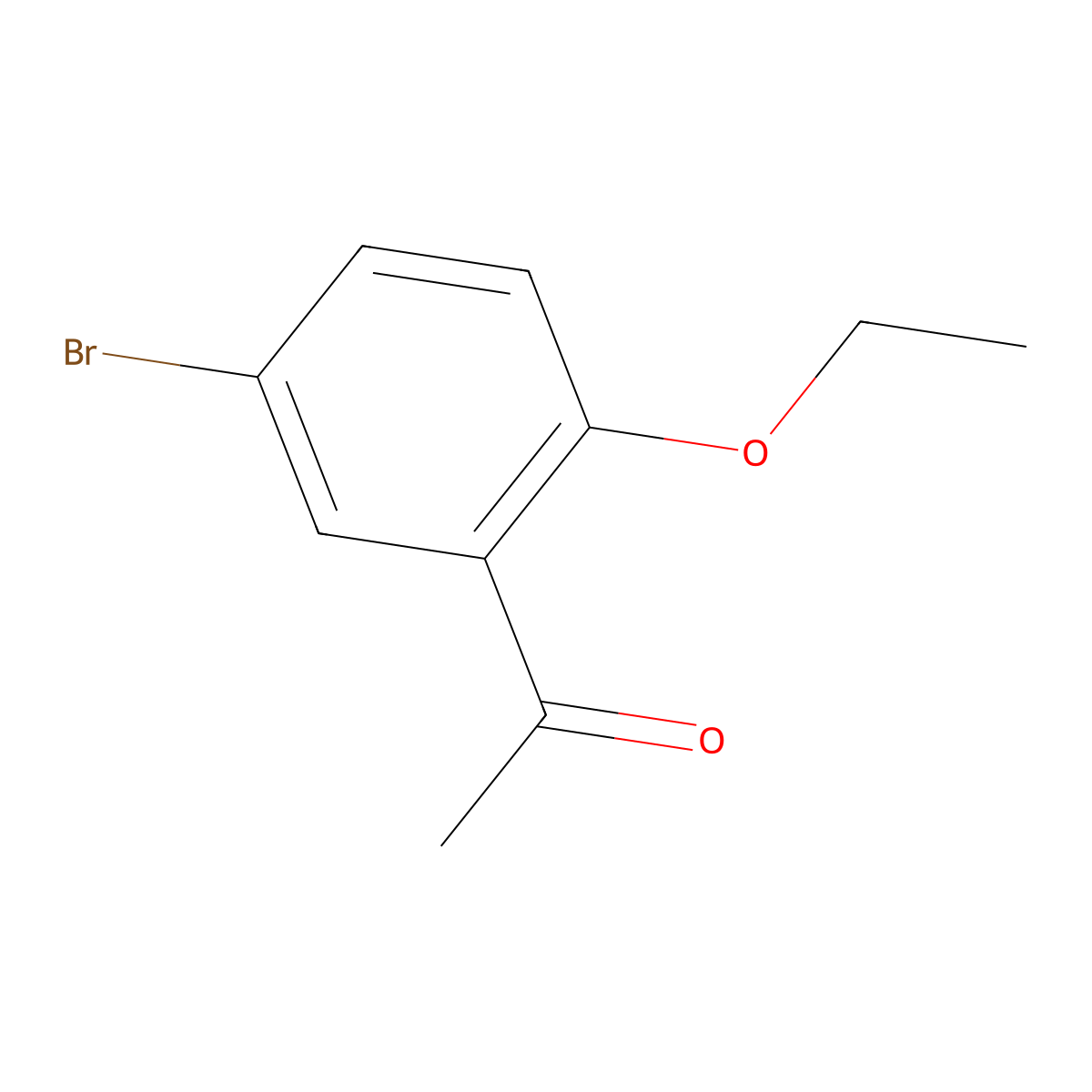 1-(5-Bromo-2-ethoxyphenyl)ethanone molecular structure, CAS 16602-11-2