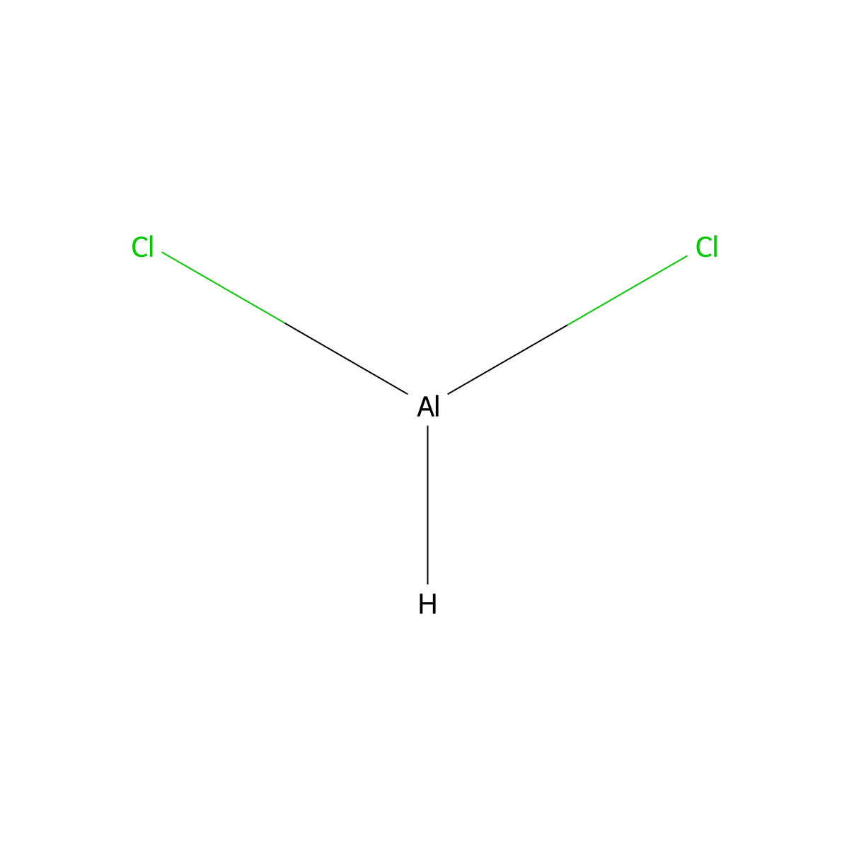 Aluminum dichloride molecular structure, CAS 16603-84-2