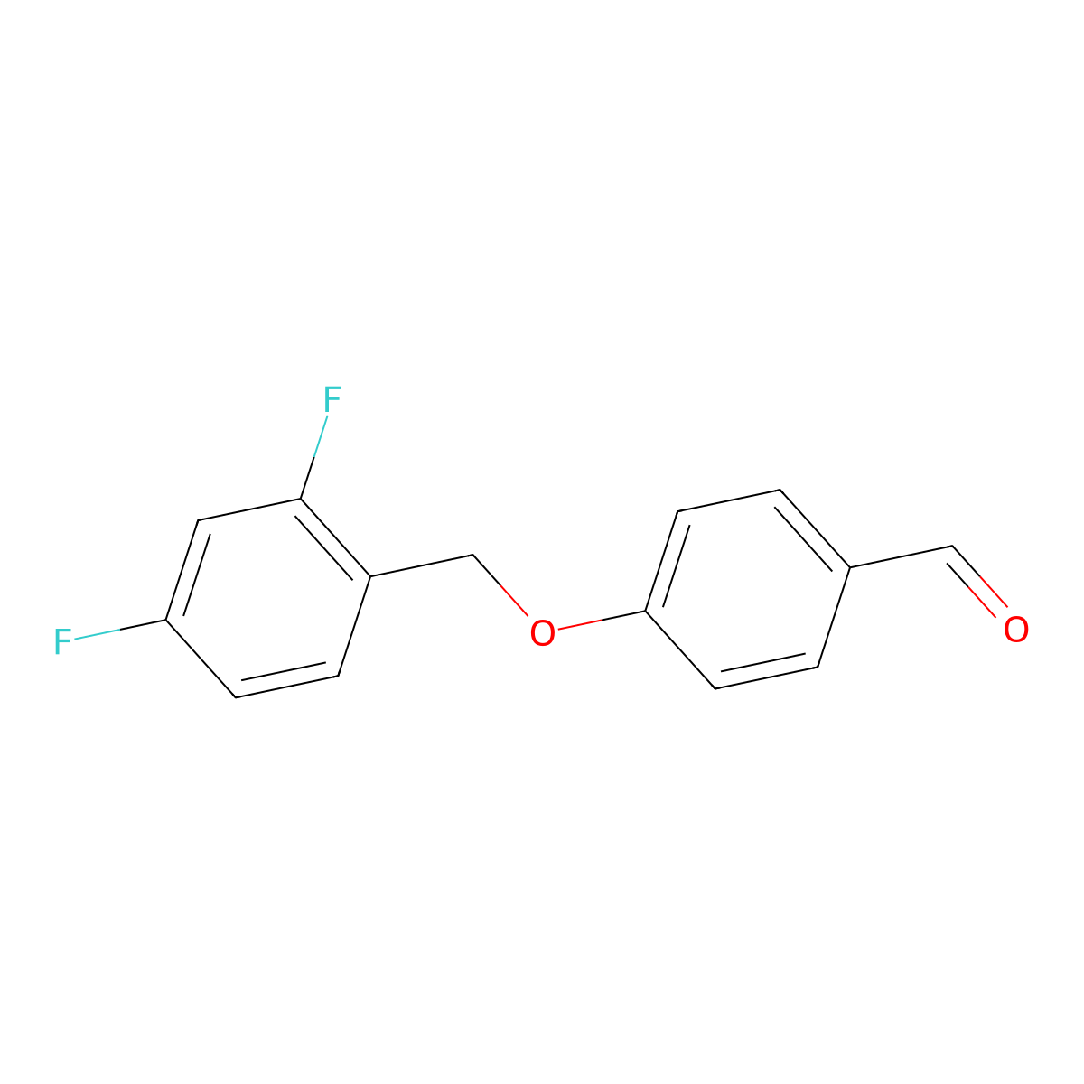 4-(2,4-Difluorobenzyloxy)benzaldehyde molecular structure, CAS 166049-77-0