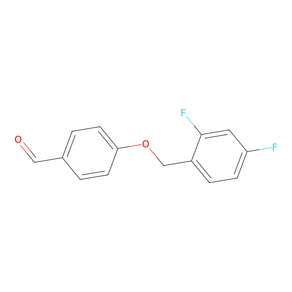 4-(2,4-Difluorobenzyloxy)benzaldehyde molecular structure, CAS 166049-77-0