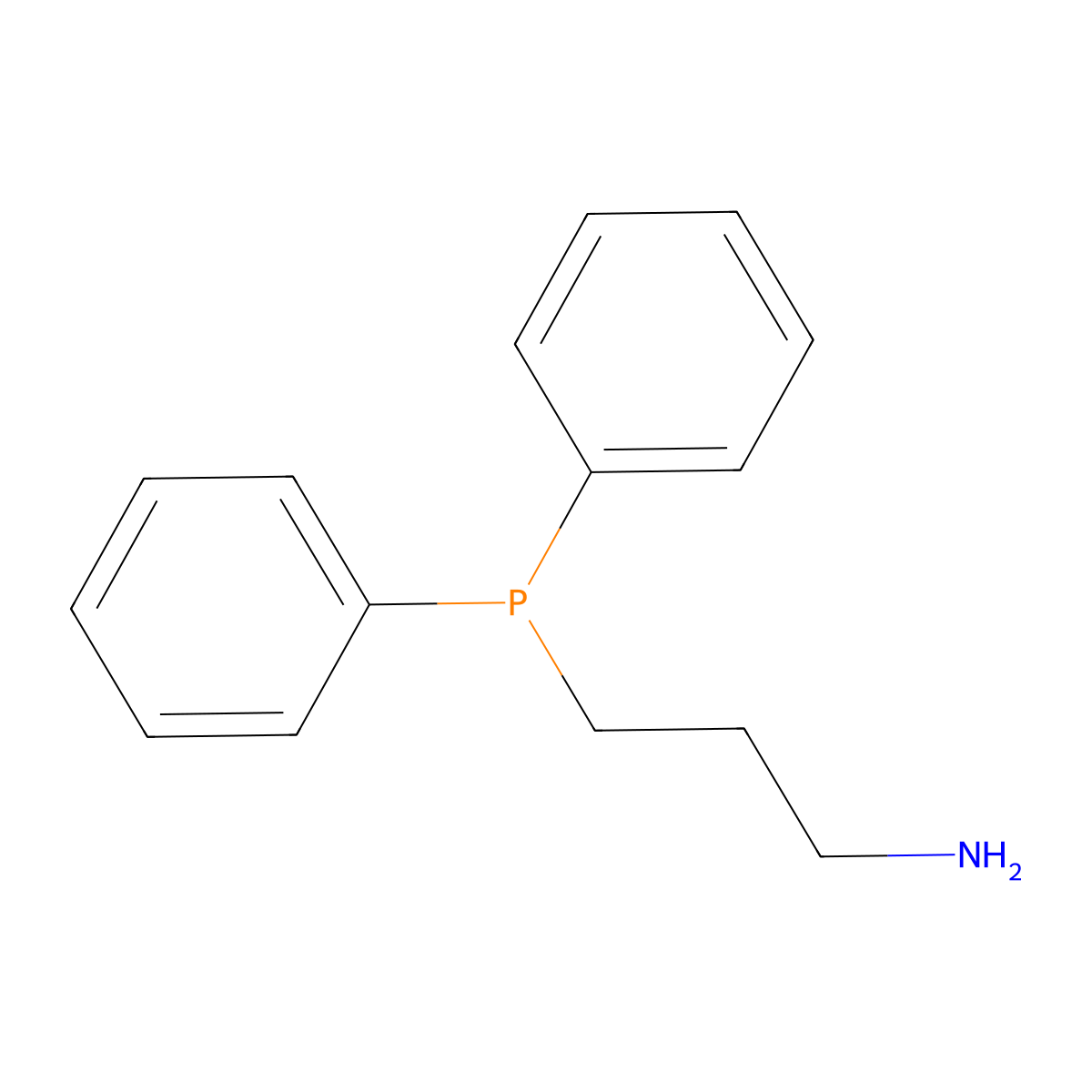 3-(Diphenylphosphino)-1-propylamine molecular structure, CAS 16605-03-1