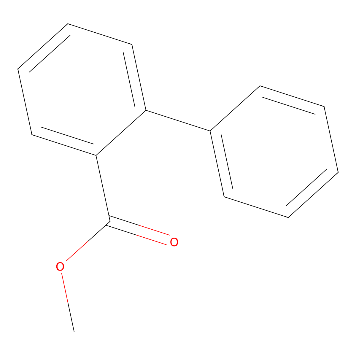 Methyl biphenyl-2-carboxylate molecular structure, CAS 16605-99-5