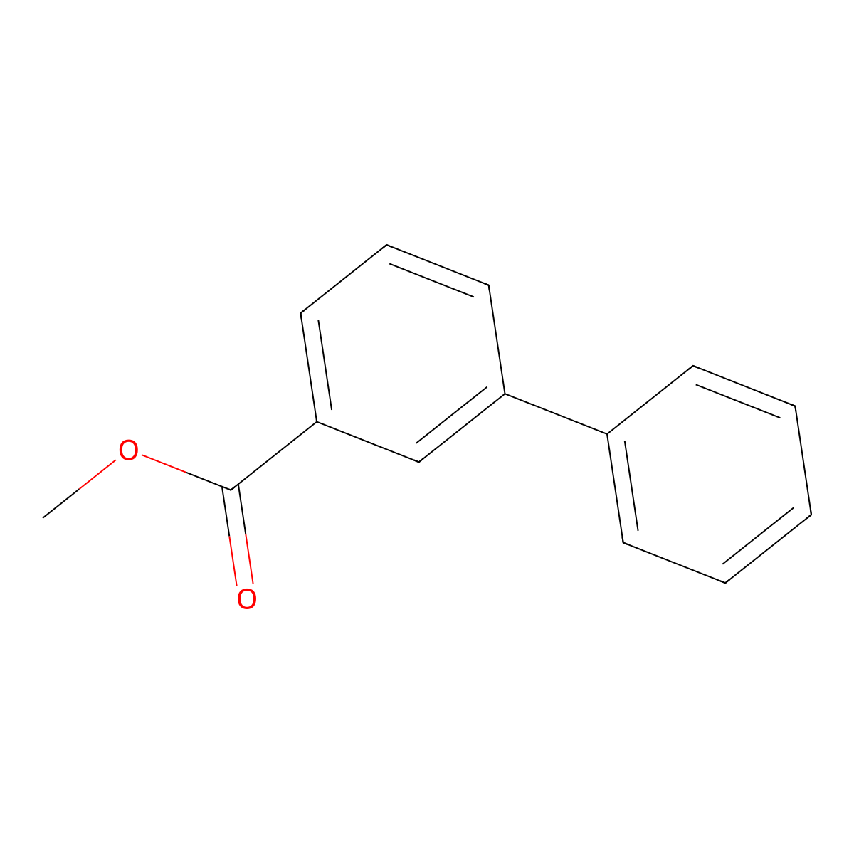 Methyl 3-phenylbenzoate molecular structure, CAS 16606-00-1