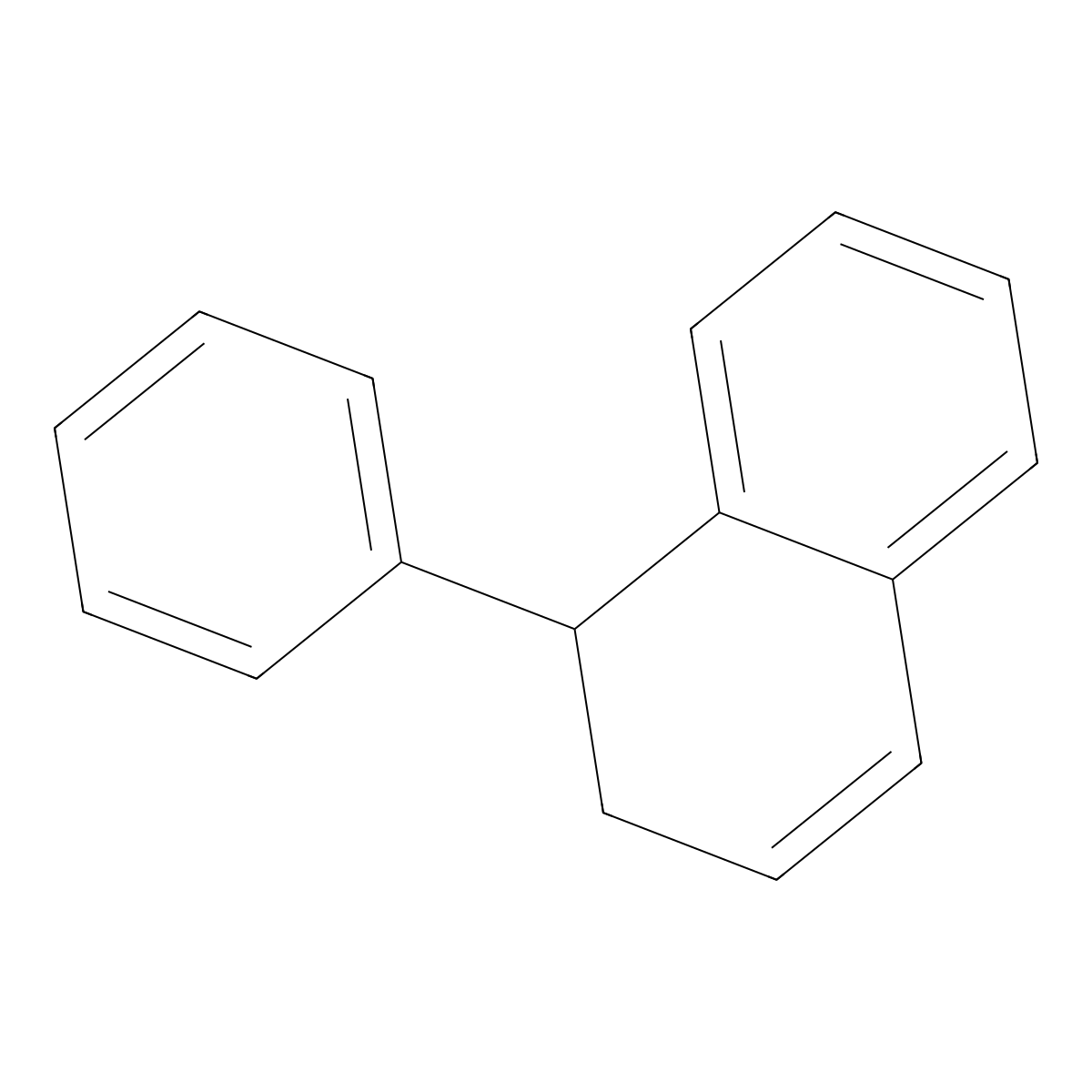 1,2-Dihydro-1-phenylnaphthalene molecular structure, CAS 16606-46-5