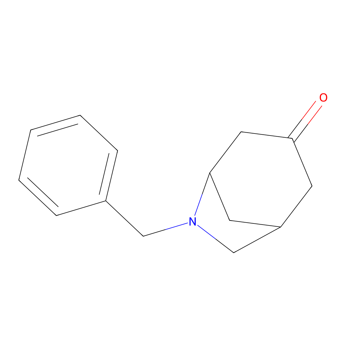 6-Benzyl-6-azabicyclo[3.2.1]octan-3-one molecular structure, CAS 16607-47-9