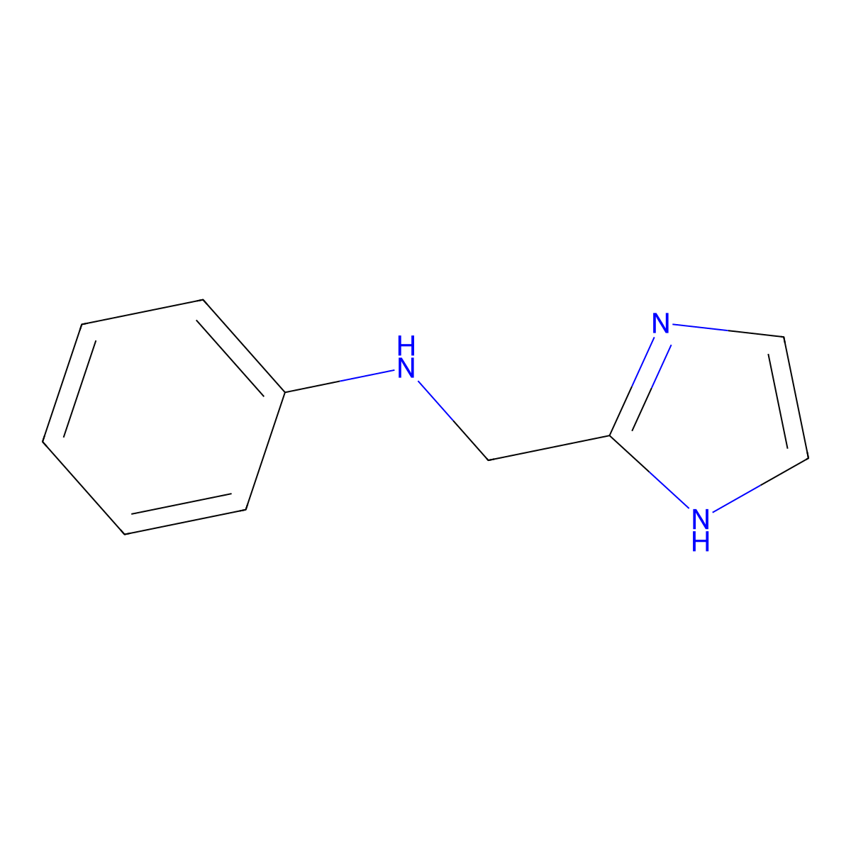(1H-Imidazol-2-ylmethyl)-phenyl-amine molecular structure, CAS 166096-14-6