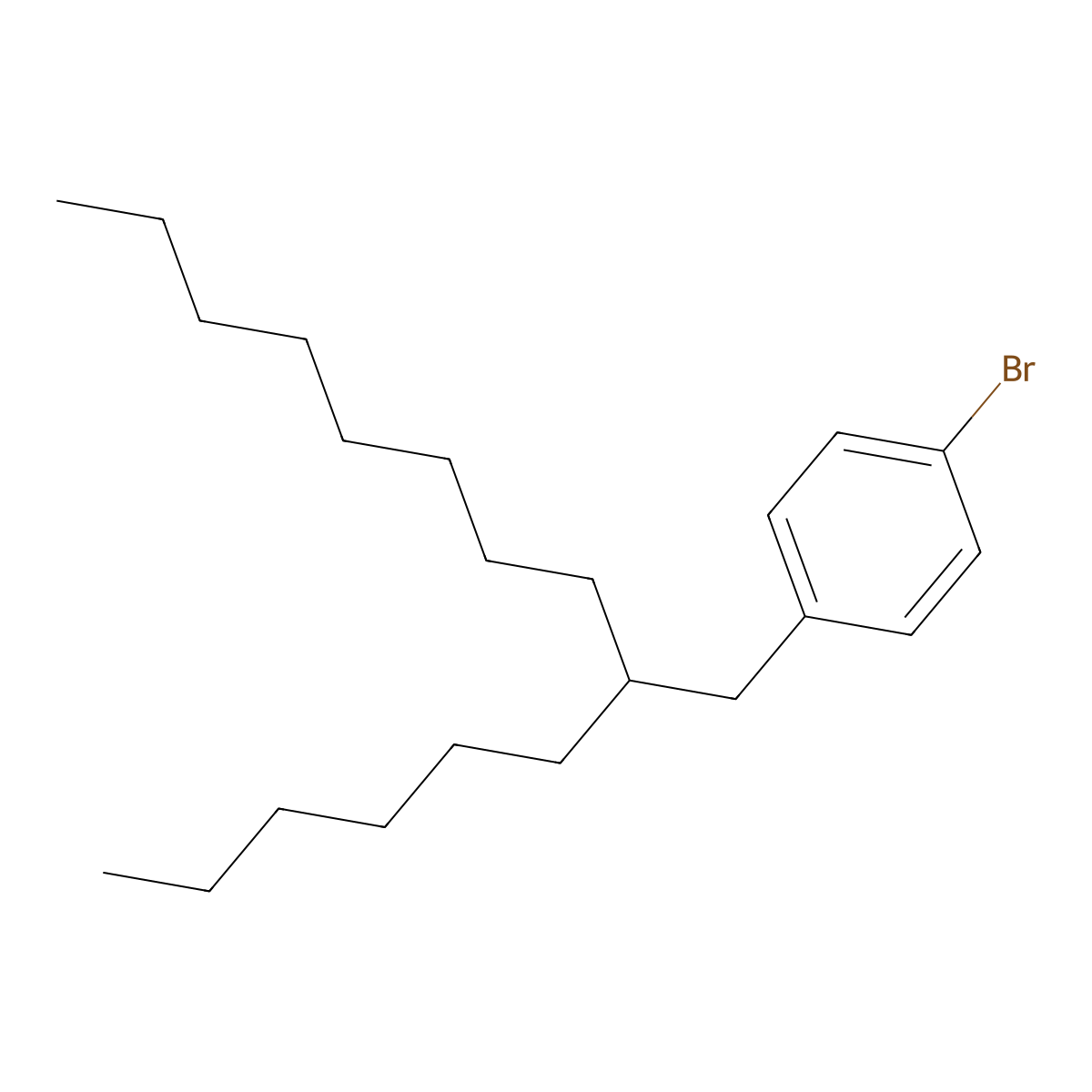 1-Bromo-4-(2-hexyldecyl)benzene molecular structure, CAS 1660967-16-7