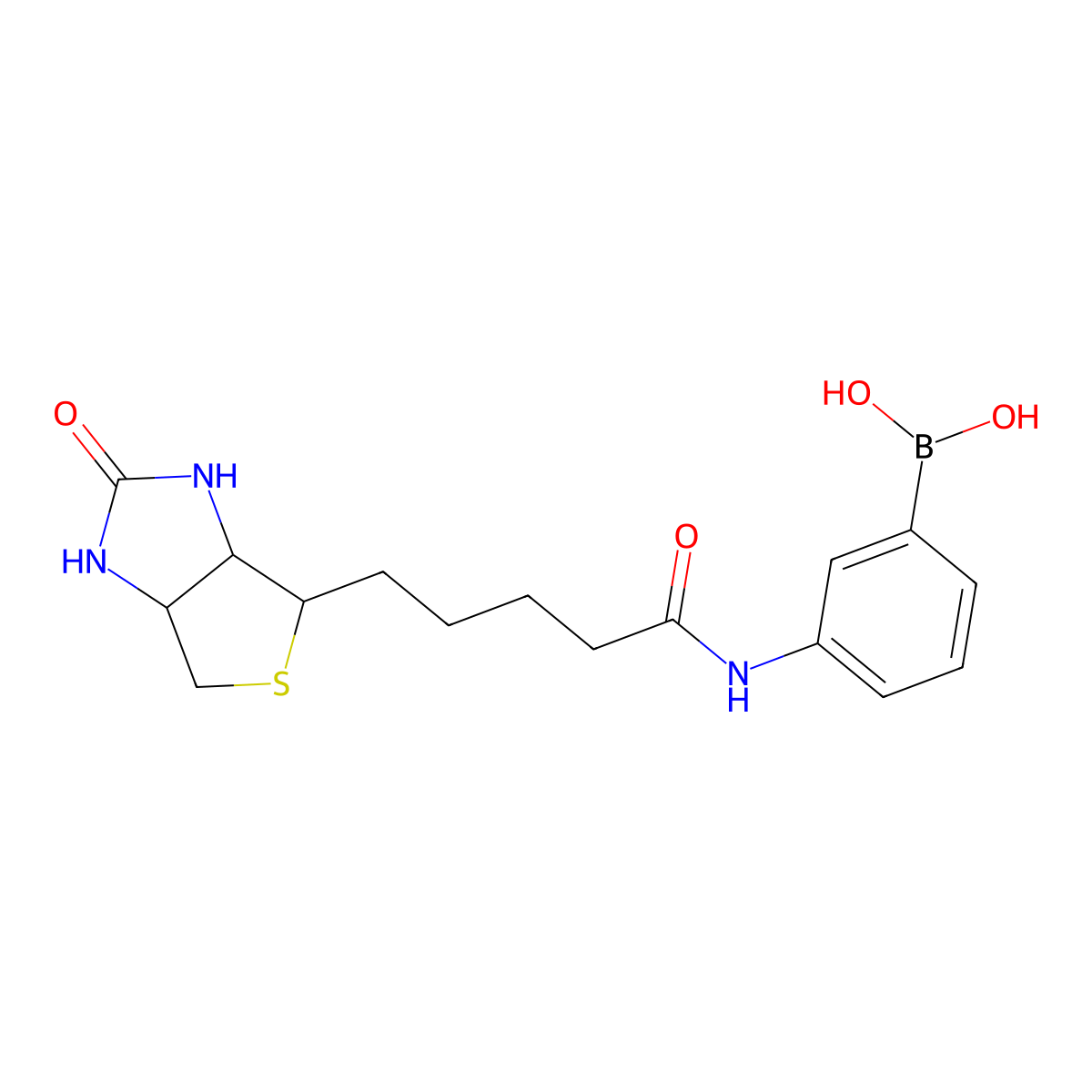 Biotinyl-phenylboronic acid molecular structure, CAS 1661014-48-7
