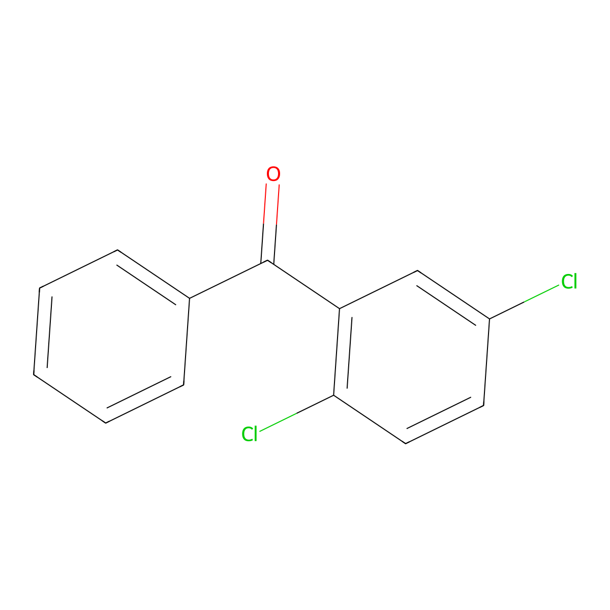 2,5-Dichlorobenzophenone molecular structure, CAS 16611-67-9