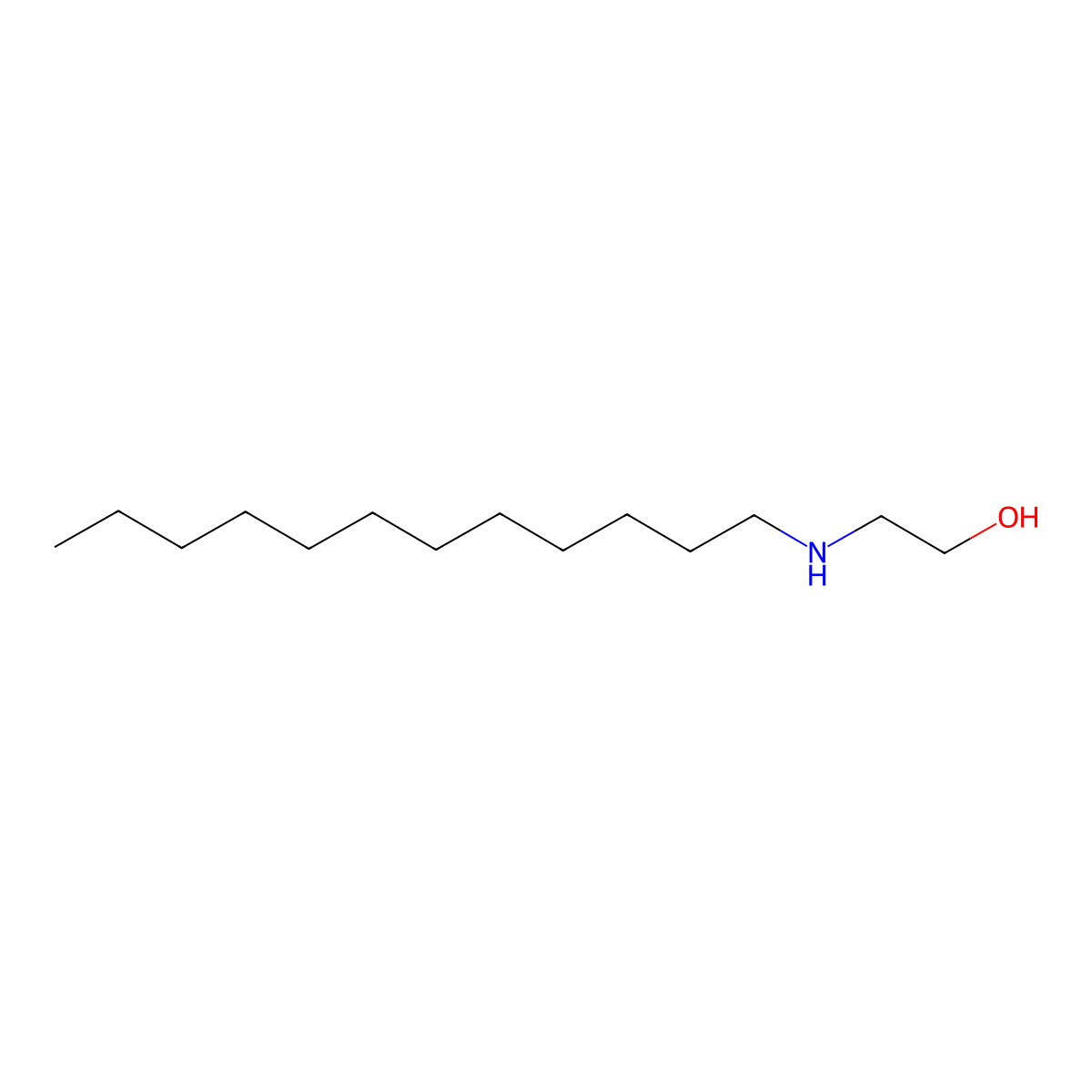 2-(Dodecylamino)ethanol molecular structure, CAS 16613-87-9