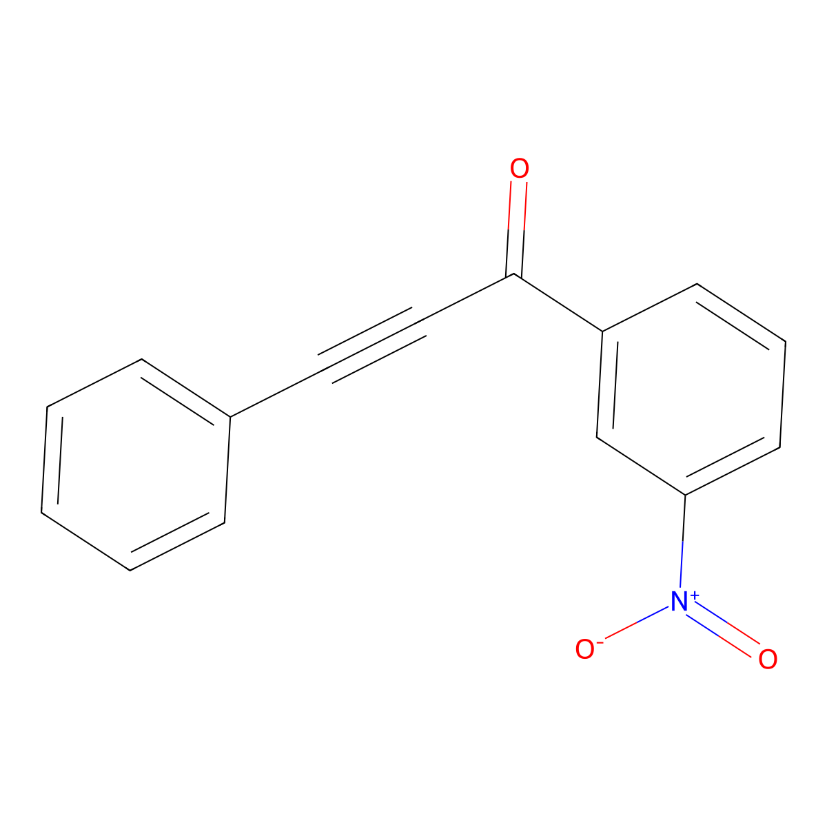 2-Propyn-1-one, 1-(3-nitrophenyl)-3-phenyl- molecular structure, CAS 16616-39-0