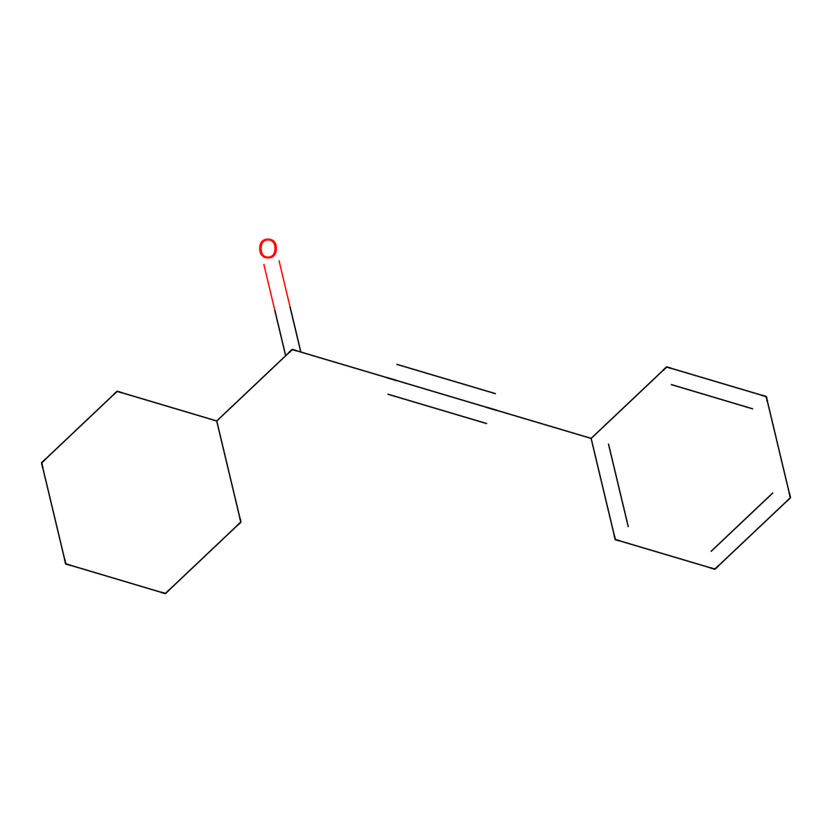 2-Propyn-1-one, 1-cyclohexyl-3-phenyl- molecular structure, CAS 16616-46-9