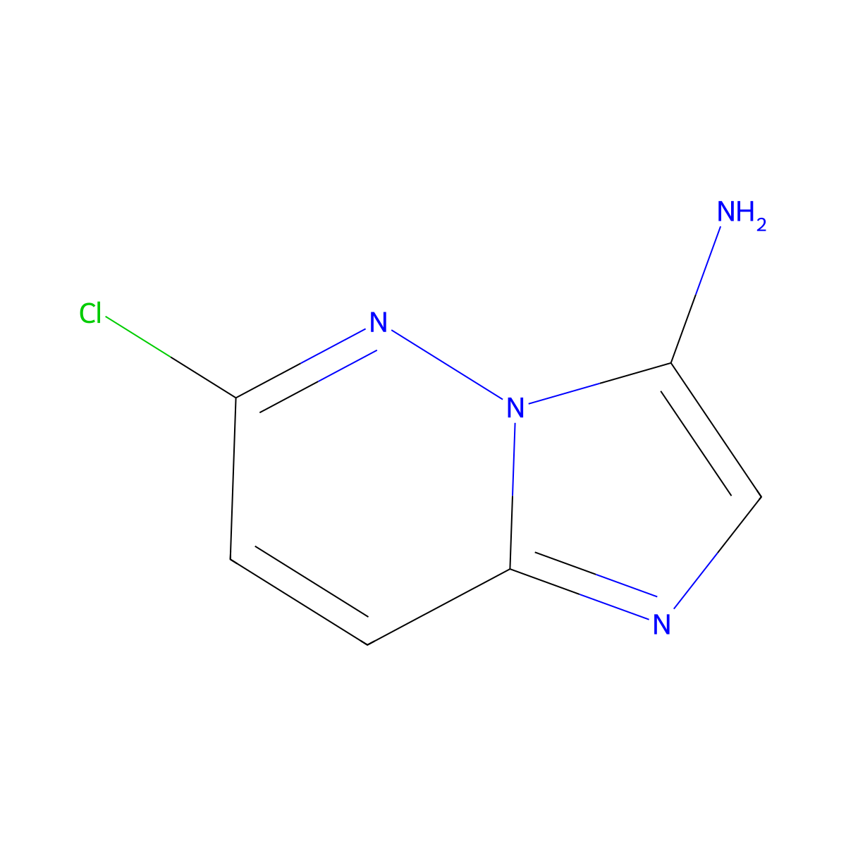6-Chloroimidazo[1,2-b]pyridazin-3-amine molecular structure, CAS 166176-45-0