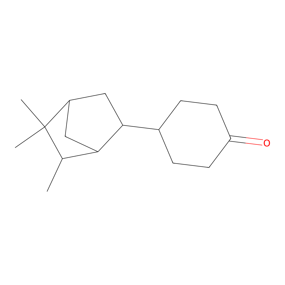 4-(5,5,6-Trimethylbicyclo[2.2.1]hept-2-YL)cyclohexan-1-one molecular structure, CAS 16618-85-2