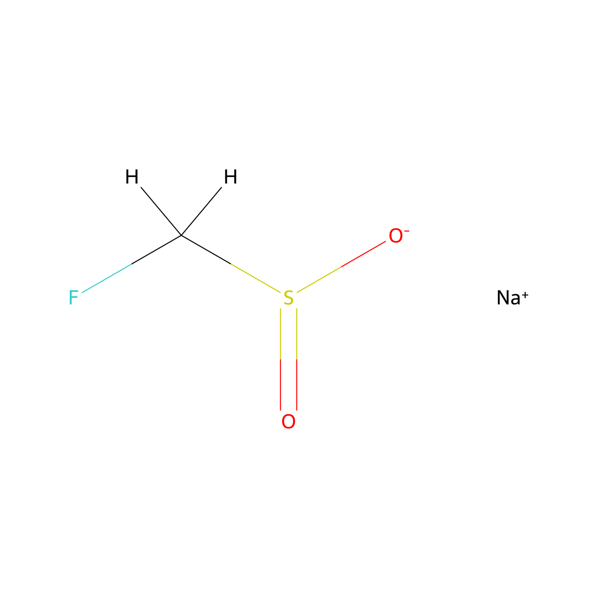 Sodium fluoromethanesulfinate molecular structure, CAS 1661836-10-7