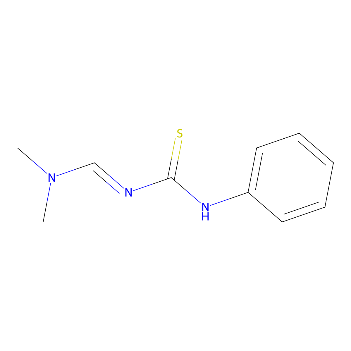 N-[(dimethylamino)methylene]-N'-phenylthiourea molecular structure, CAS 1661847-00-2