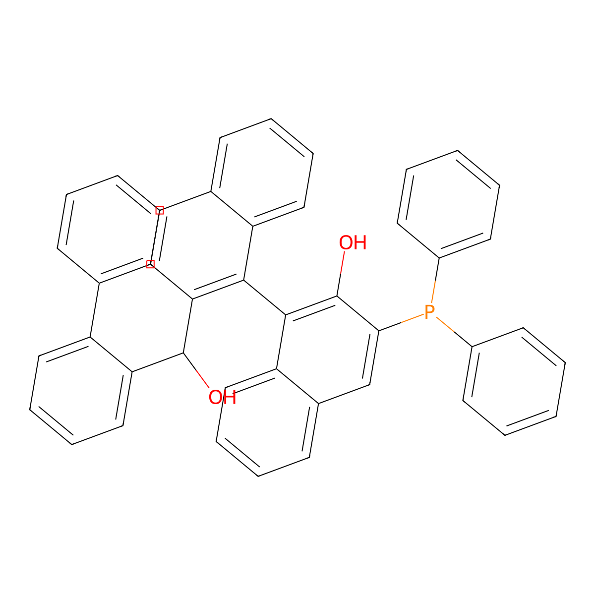 2'-[2-Biphenylyl(hydroxy)methyl]-2-hydroxy-3-(diphenylphosphino)-[1,1'-binaphthalene] molecular structure, CAS 1661883-77-7