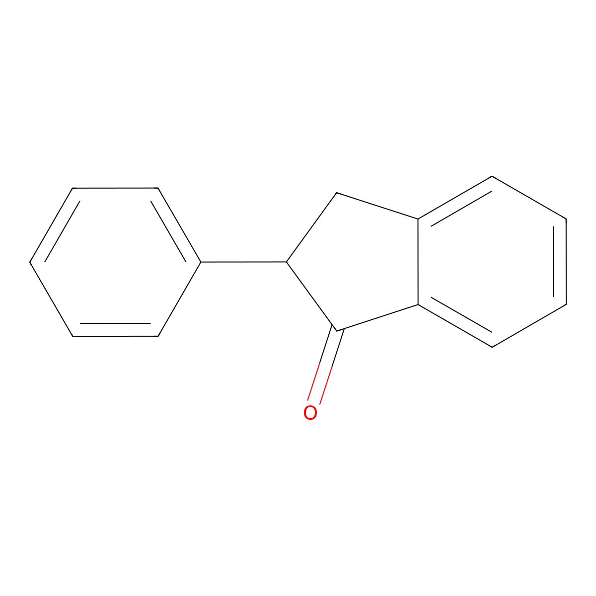 2-Phenyl-2,3-dihydro-1H-inden-1-one molecular structure, CAS 16619-12-8