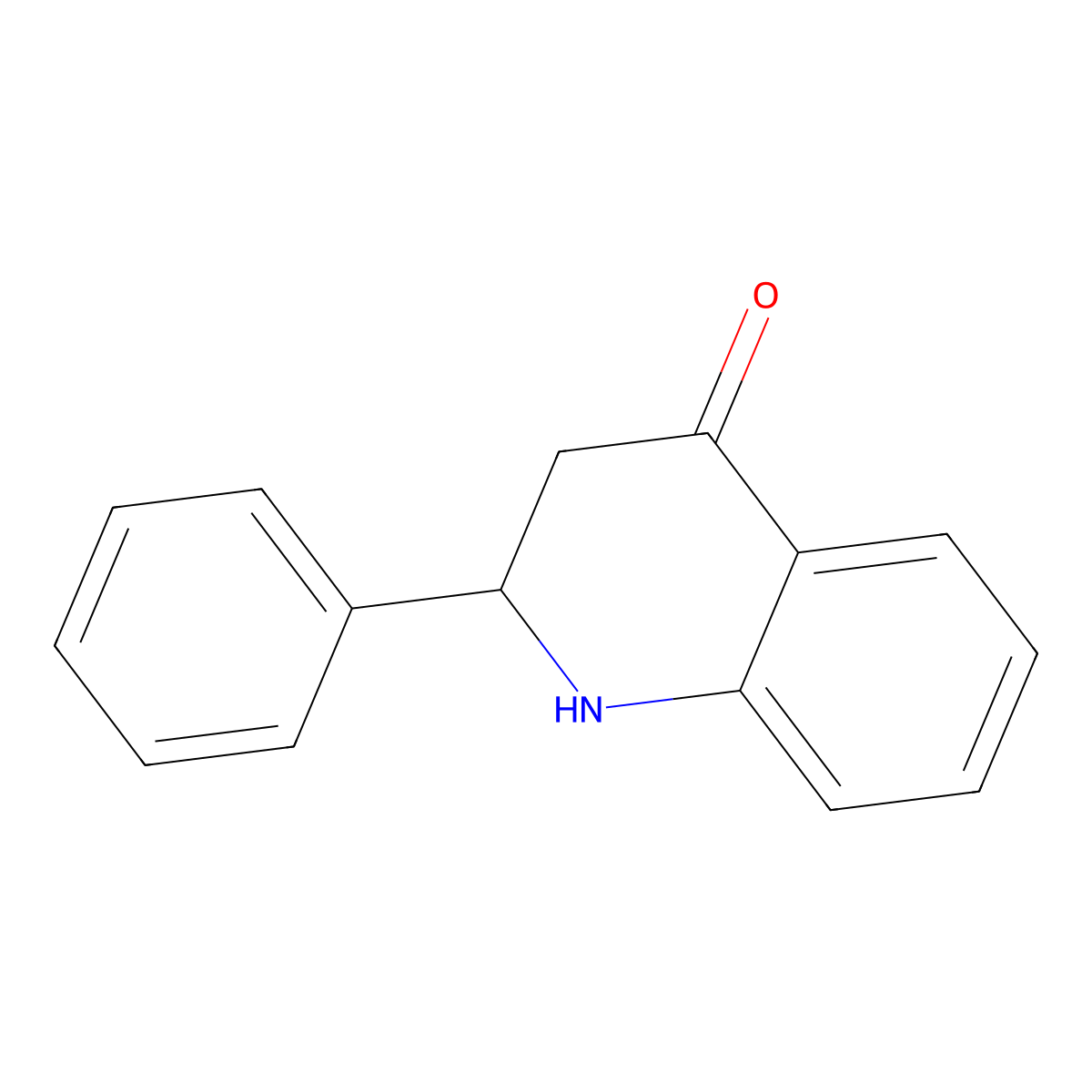 2,3-Dihydro-2-phenyl-4(1H)-quinolinone molecular structure, CAS 16619-14-0