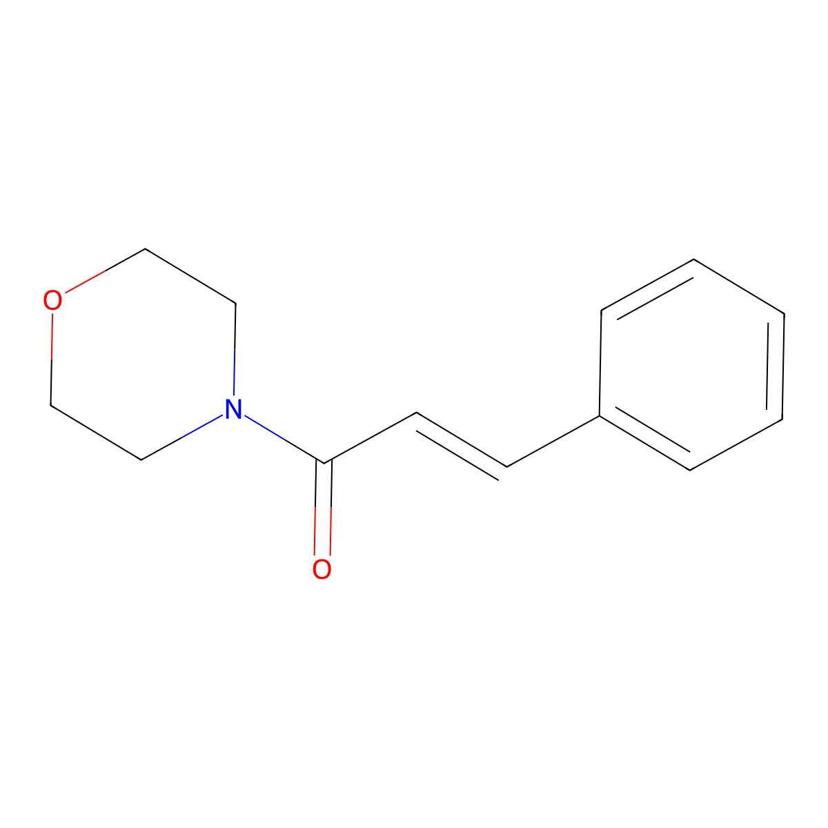1-(4-Morpholinyl)-3-phenyl-2-propen-1-one molecular structure, CAS 16619-19-5